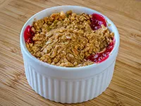 Blueberry Crisp for Two